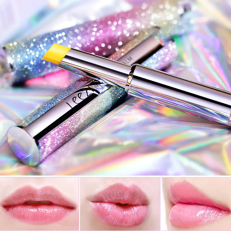 Rainbow Star colour changing lipstick in starry sky honey shade with silky smooth texture