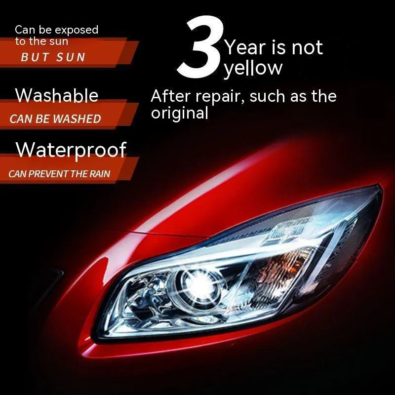 100 ml bottle of car headlight renovation and restoration liquid for plastic lenses