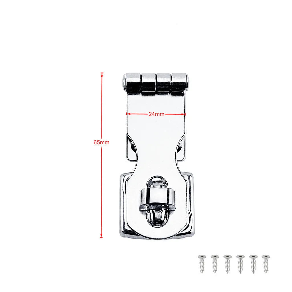 Silver marine grade 304 stainless steel lock hasp bolt latch for cabinets and doors