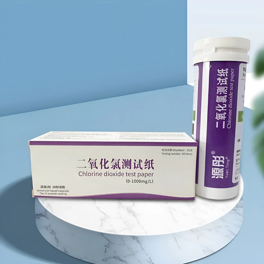 Chlorine dioxide test paper strips for waste water concentration detection with 0-1000mg/L range