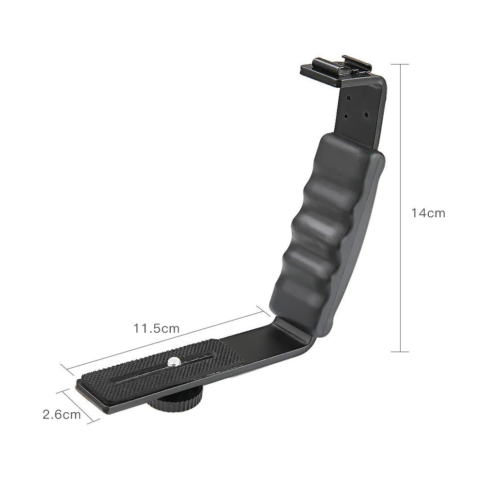 Black aluminium alloy mobile stabiliser handheld holder for smartphone video recording