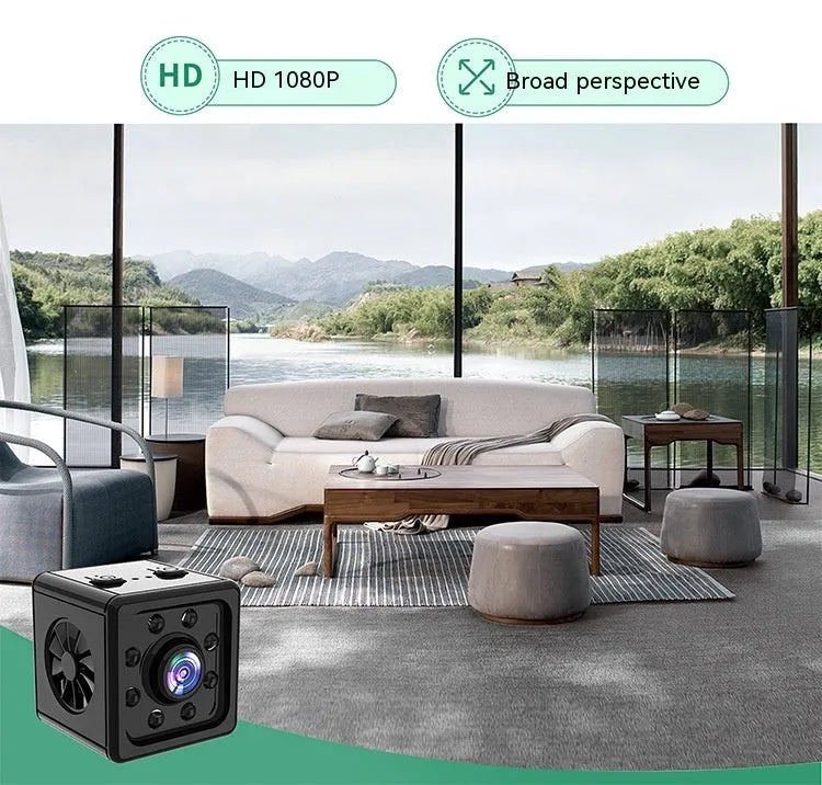 Black cubic K13 remote network sports HD camera on its included mounting bracket.
