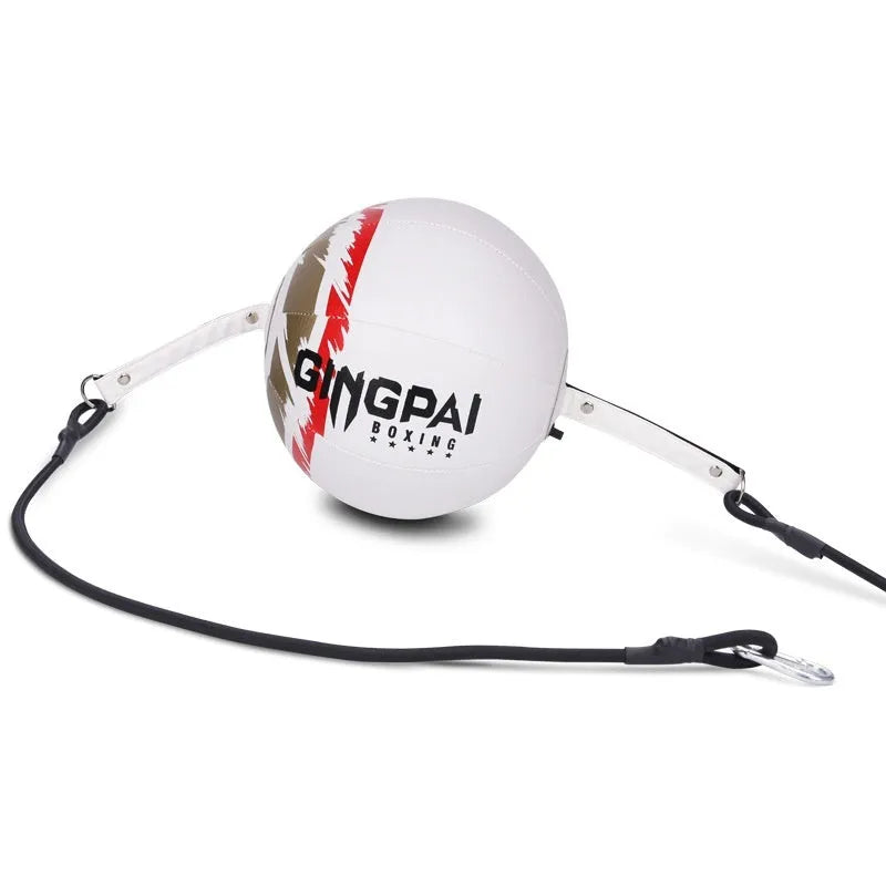 PU hanging boxing speed ball for reaction training in black, green, and white colour options