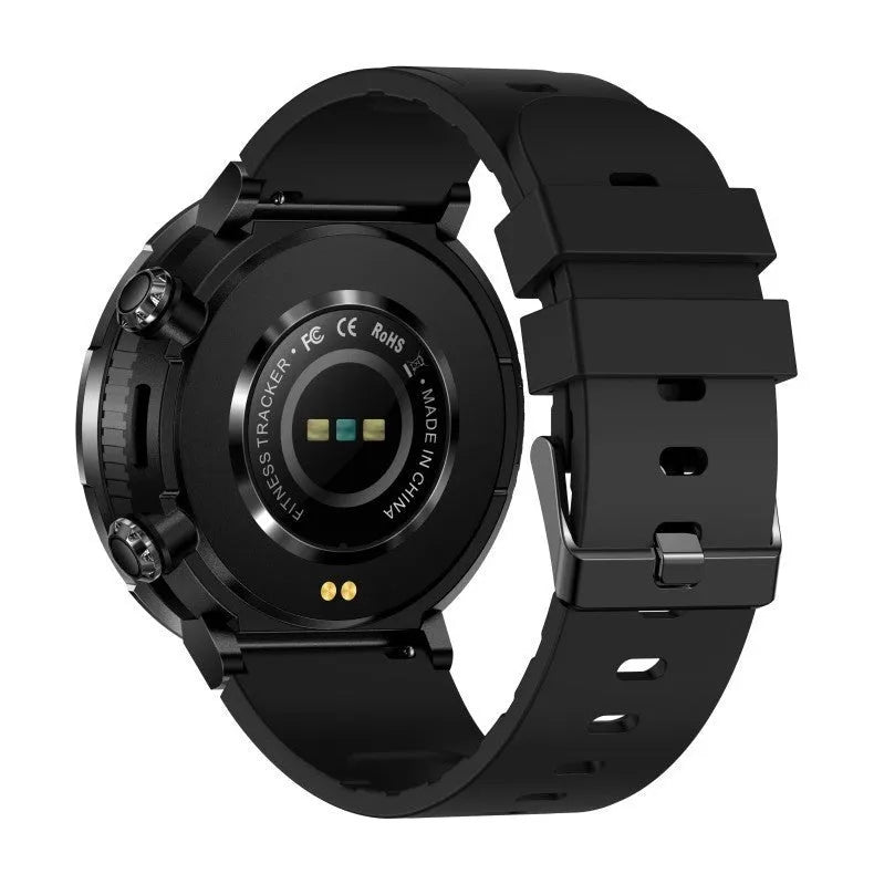 T30 Smart Watch with black silicone strap showing IPS screen displaying time and heart rate.