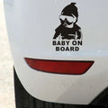 Self-adhesive reflective car sticker with Maichao Kid pattern 14x9cm in black
