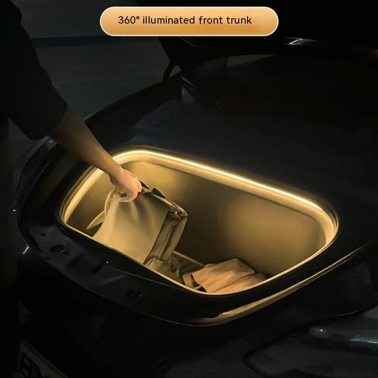 Tesla Model 3 and Y front console ambience light modification kit with soft silicone light bar