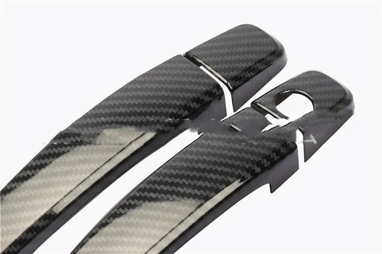 Carbon fiber pattern door handle screen protector for Opel Vauxhall Astra interior