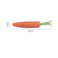 Carrot-shaped paper cat toys with ringing stones and self-grooming sticks in small and large sizes