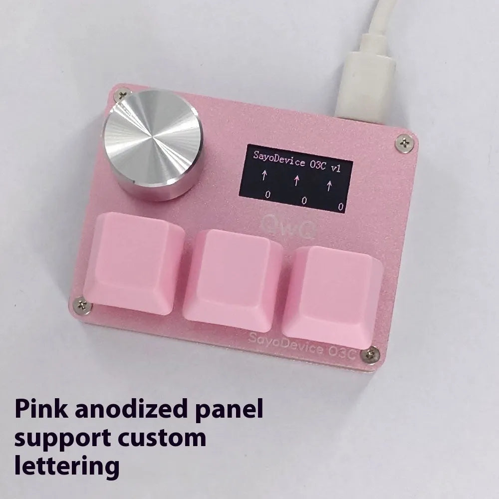 Customisable magnetic axis numeric game keyboard with colour screen and control knob