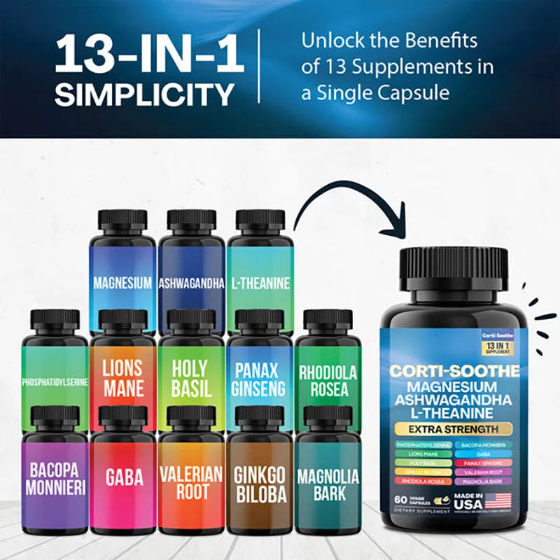 Bottle of 60 South African drunken eggplant magnesium capsules with extraction process