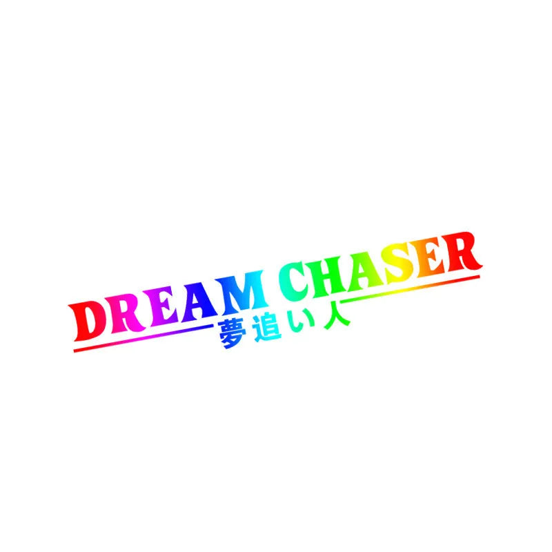 40cm by 7cm Chinese dream chaser car window sticker in multiple colour options