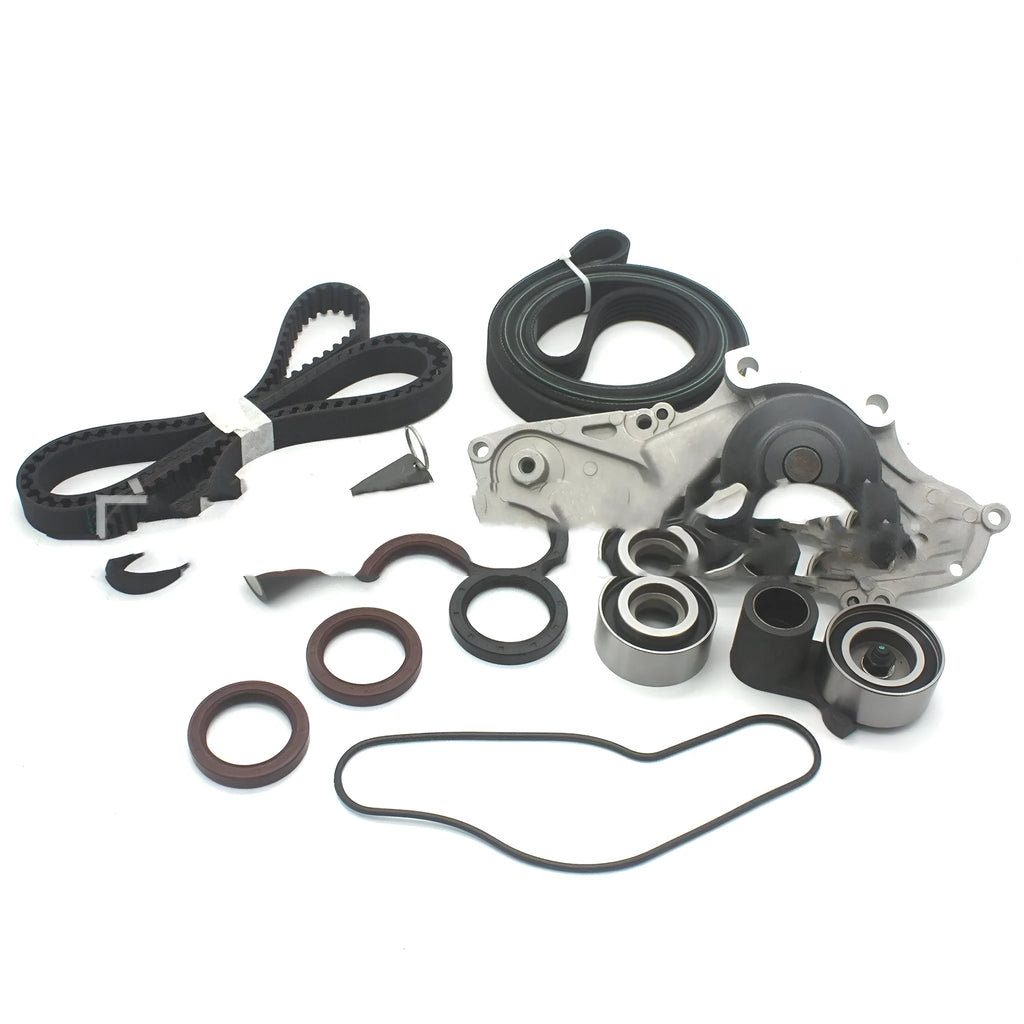 Metal belt-driven water pump assembly kit with 28x18x16mm dimensions