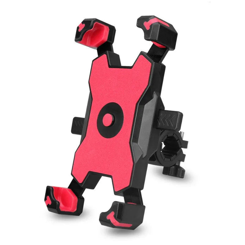 Electric vehicle mobile phone holder navigation bracket in PLA plastic with handlebar style in black colour