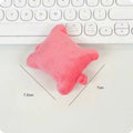 Polyester plush wrist protector mouse pad in blue, green, or pink colour options