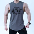 Loose fit sleeveless workout waistcoat in polyester fabric for training