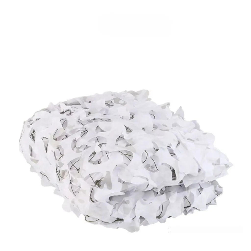 Green camouflage net with five pattern options for outdoor concealment and sun protection