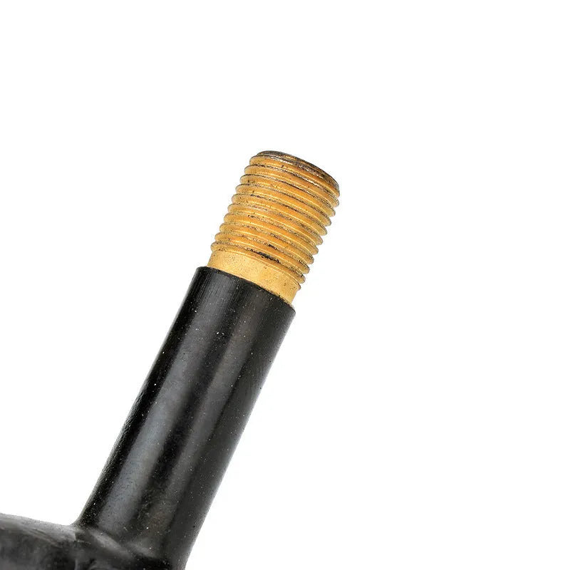 Aluminium mountain bike tyre valve cap in black, blue, gold, red, and silver colours.