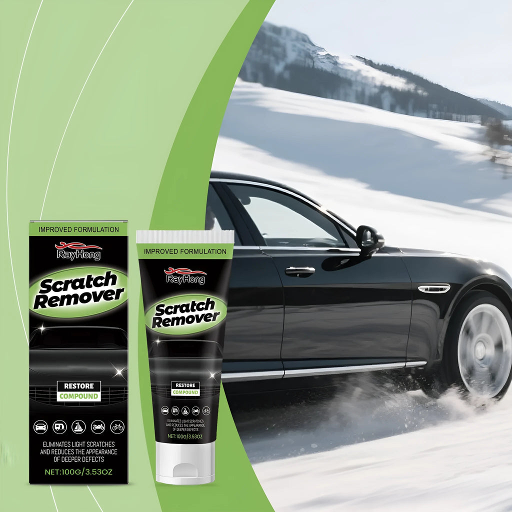 100g tube of nano coating car scratch recovery cream with applicator sponge for automotive paint care