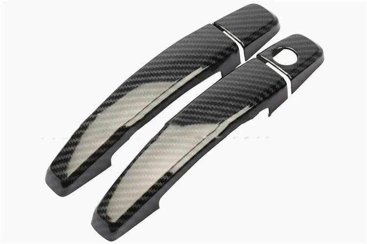 Carbon fiber pattern door handle screen protector for Opel Vauxhall Astra interior