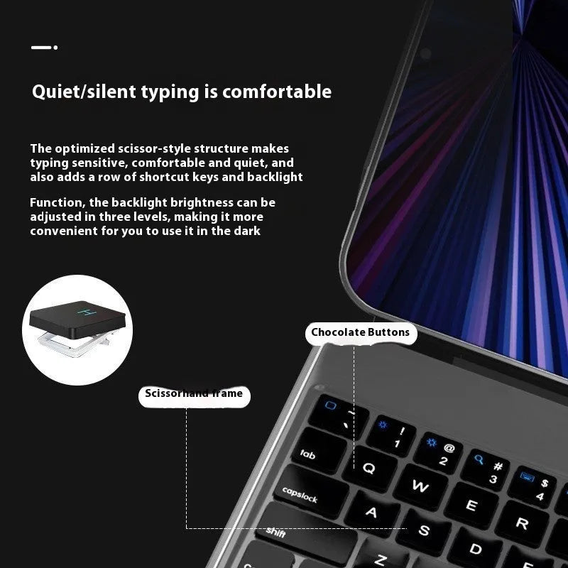 Suspension Magic Control wireless keyboard with magnetic protective cover for iPad tablets in multiple colours