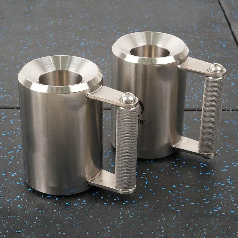 Silver stainless steel 8kg dumbbell cup for adjustable kettlebell equipment