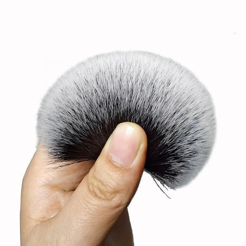Black car detailing brush with super soft pig hair bristles and PP handle in two sizes for vehicle interior cleaning