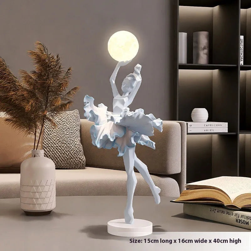 Art Girl Atmosphere small night lamp in modern simple style with USB charging port
