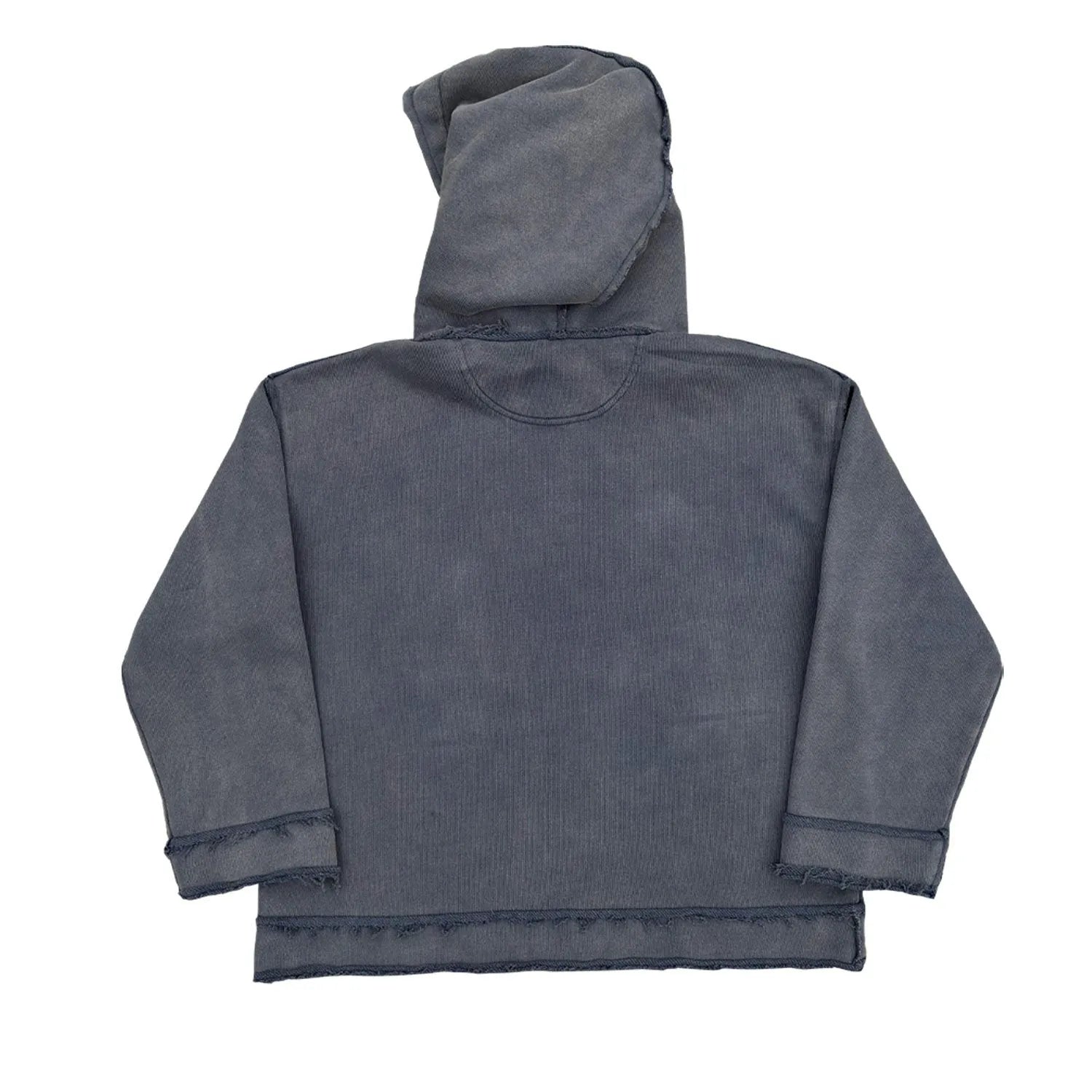 Reverse dark blue unisex hoodie sweater available in sizes M, L, and XL.