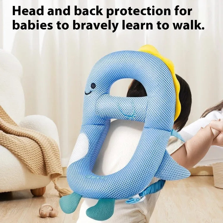 Baby cartoon anti-collision pillow with dinosaur design for toddler fall protection