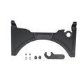 Black motorcycle cockpit fairing for BMW R1250GS and R1200GS LC adventure bikes