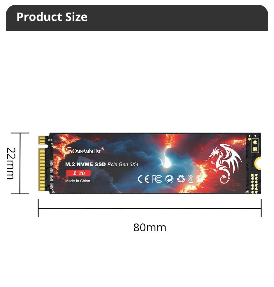 M.2 SATA solid state drive for desktop computer internal storage upgrade
