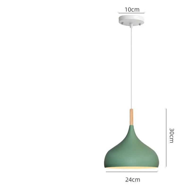 Adjustable fishline pendant lamp with zinc alloy chandelier in black blue green grey pink or yellow