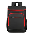 Large outdoor thermal backpack in Oxford cloth with curved shoulder straps and multiple compartments