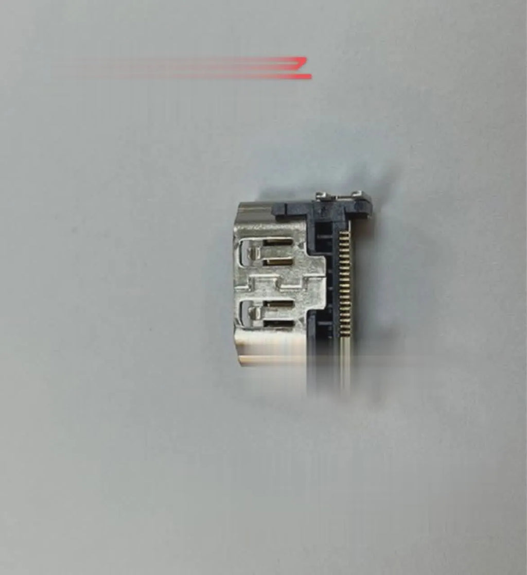 Silver HDMI host socket interface connector for gaming machine accessories