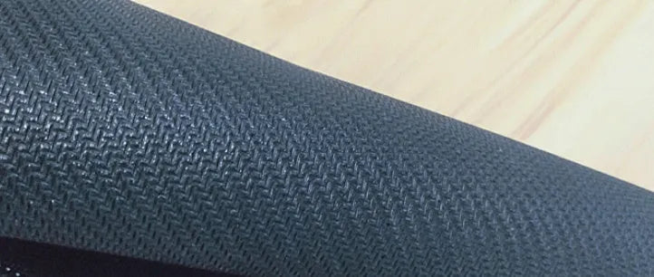 Large computer desk pad with natural rubber non-slip base showing thermal transfer printed pattern