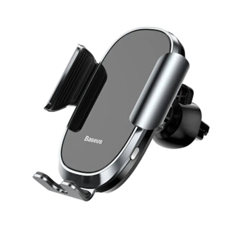 Universal smart car bracket for mobile phones with adjustable clamp dashboard mount in black, blue and silvery colours