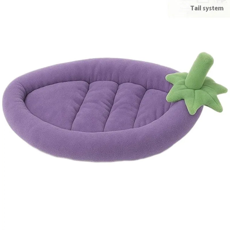 Universal removable washable dog mat in cloth fabric showing size options for small to large dogs