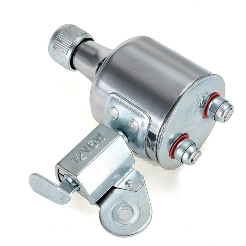 Silver bicycle dynamo generator light mounted on bicycle frame for friction-powered front and rear illumination