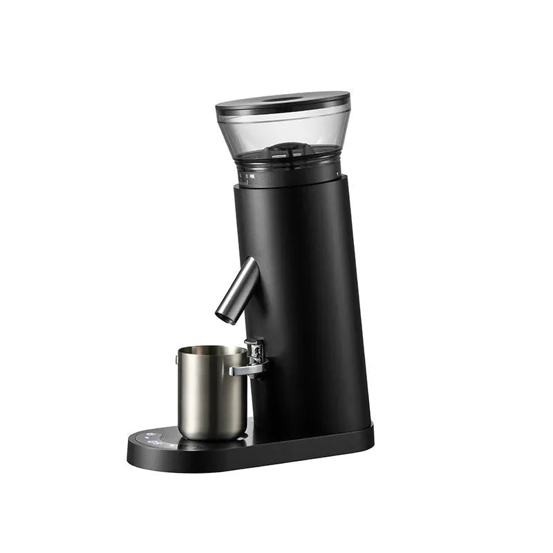 Portable automatic coffee grinder in stainless steel with 0.5L capacity
