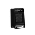 Desktop touch screen electric heater with digital display and remote control in black or white