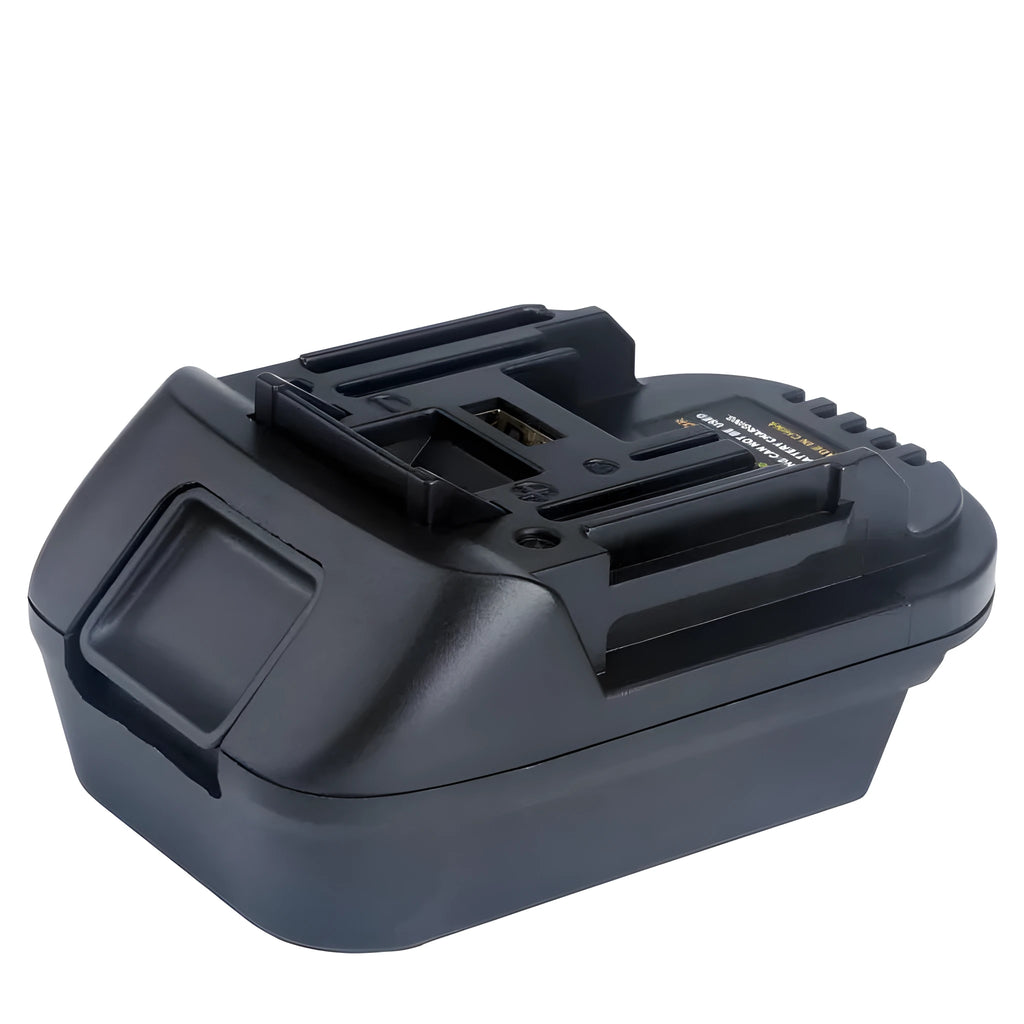 Black Milwaukee to Makita battery adapter converter for DM18M to H99F compatibility
