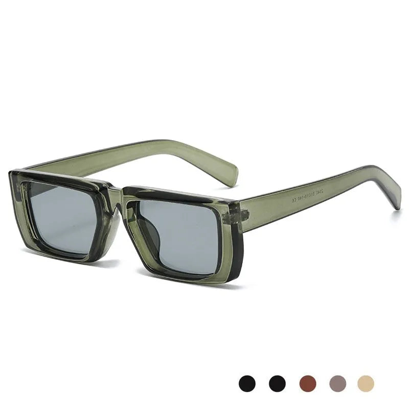 Special-shaped UV400 sunglasses with a PC frame in a selection of colours including black and grey lens.