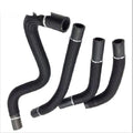 Black self-winding polyester mesh sleeve for protecting automotive wires and cables.