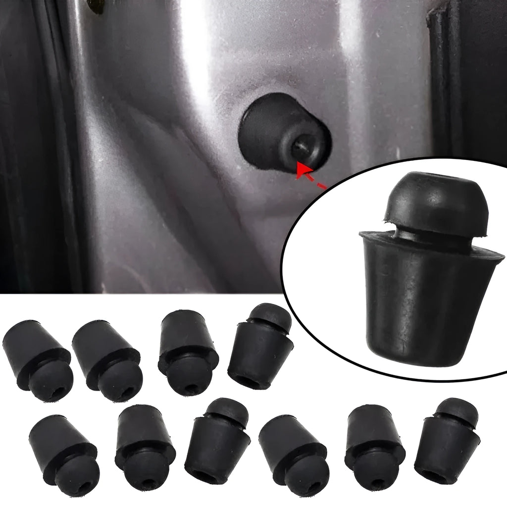 Ten X16 colour rubber automotive buffer clips for machine cover and trunk shock absorption