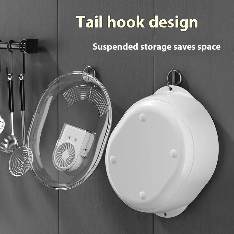 A modern aluminium defrosting plate with a separate USB cable for quick household food thawing.