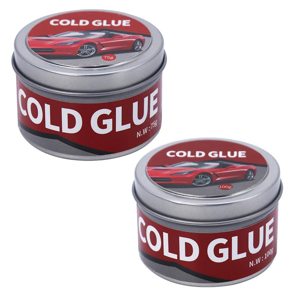 Automotive repair cold glue container for car depression and scratch repair applications
