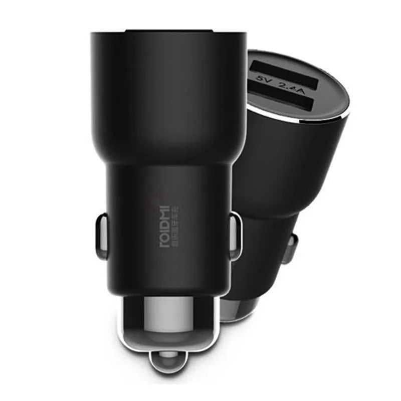 Black Ruimi 3S Bluetooth car charger with USB port for mobile devices