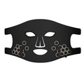 Black LED photon therapy mask with adjustable settings for home skin treatment