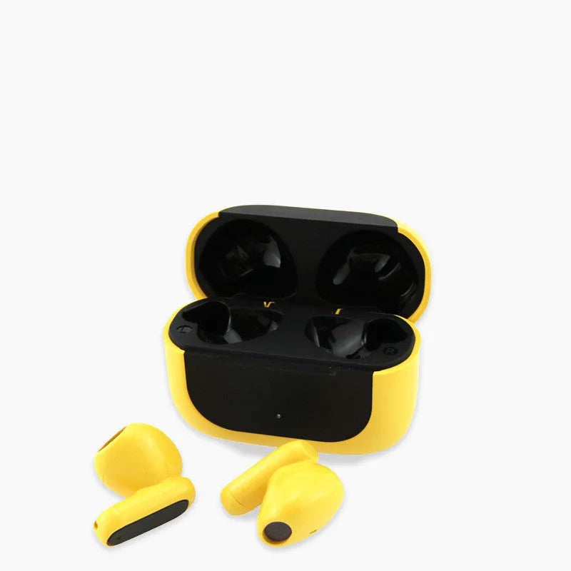 Jerry the Mouse cartoon character themed wireless Bluetooth headphones in yellow colour