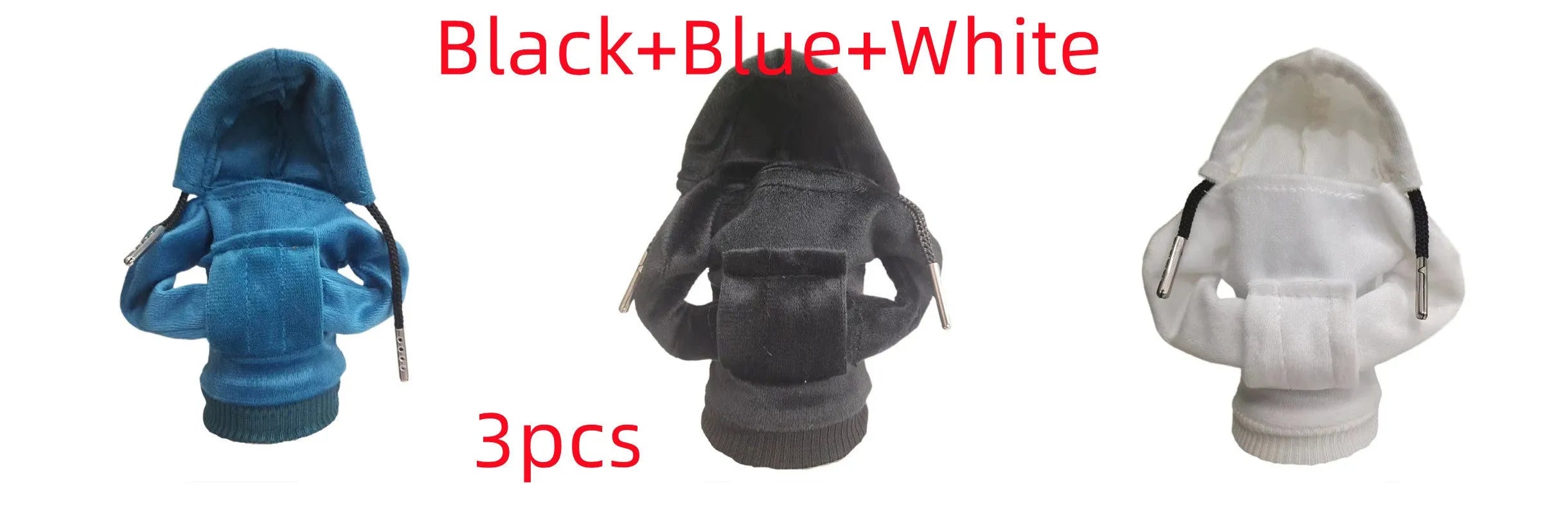 Cloth gear shift knob hoodie cover in 13x8cm size for manual or automatic vehicles